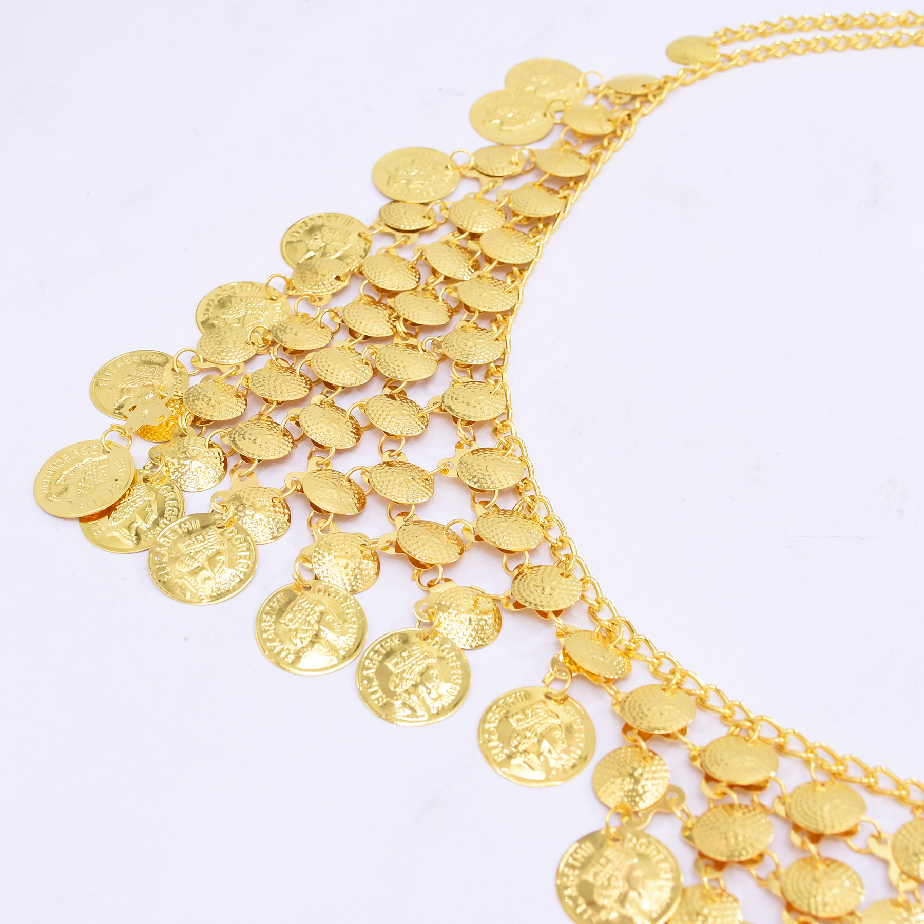 Trendy Luxury Gold Coin Pendan - Ethnic Fashion Co In recensie en prijs