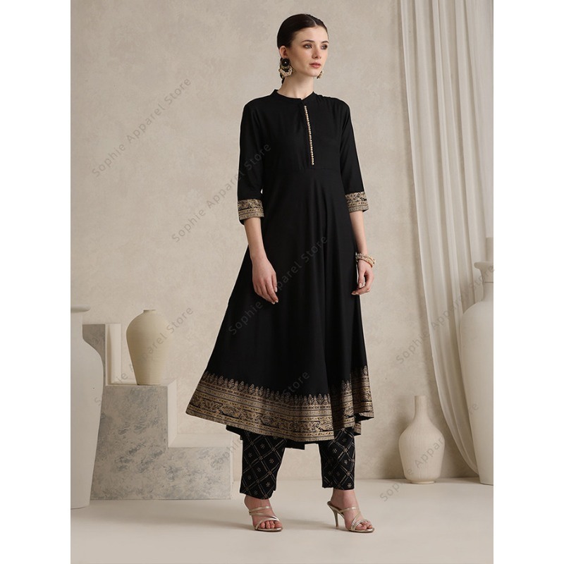 Elegant Black Indian Salwar Ka - Salwar Kameez Set recensie en prijs