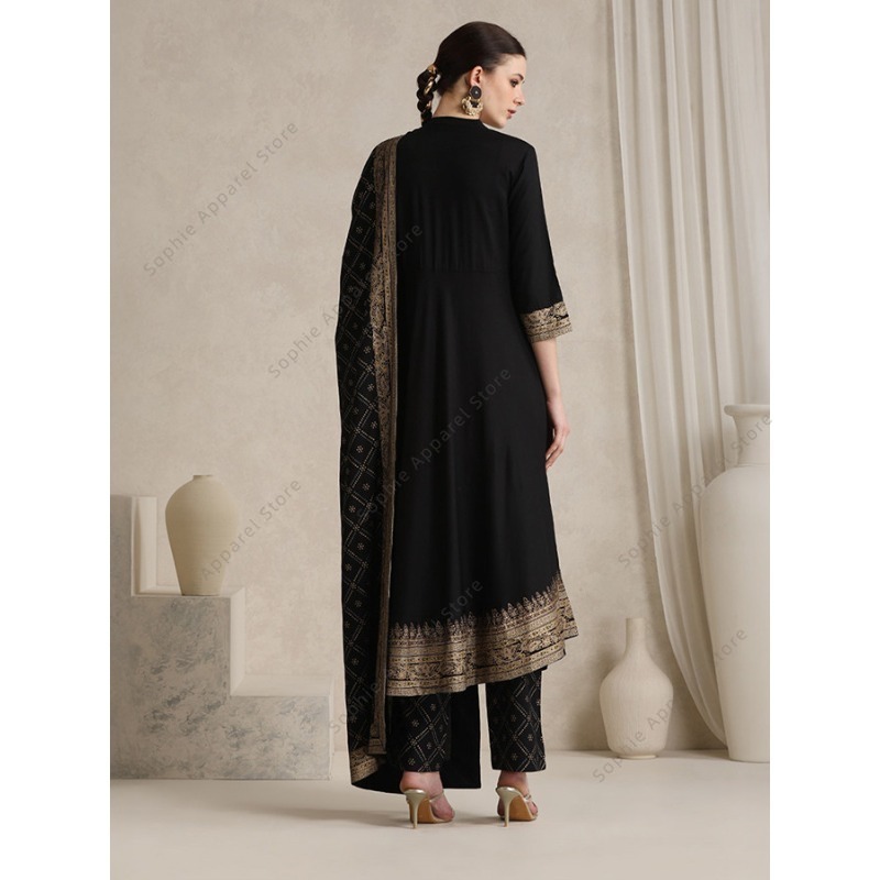Elegant Black Indian Salwar Ka - Salwar Kameez Set recensie en prijs