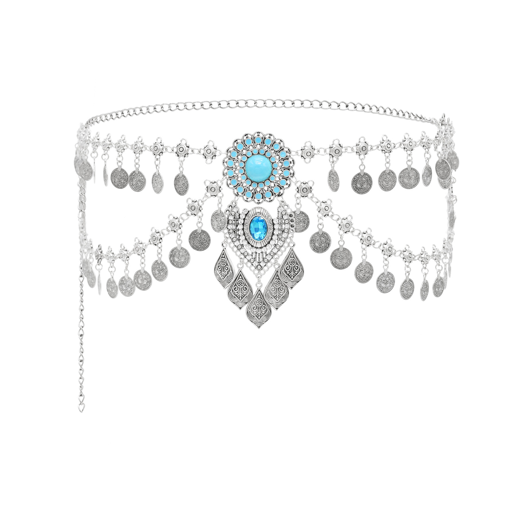 New Bohemian Coin Tassels Faux - Ethnic Fashion Co In recensie en prijs