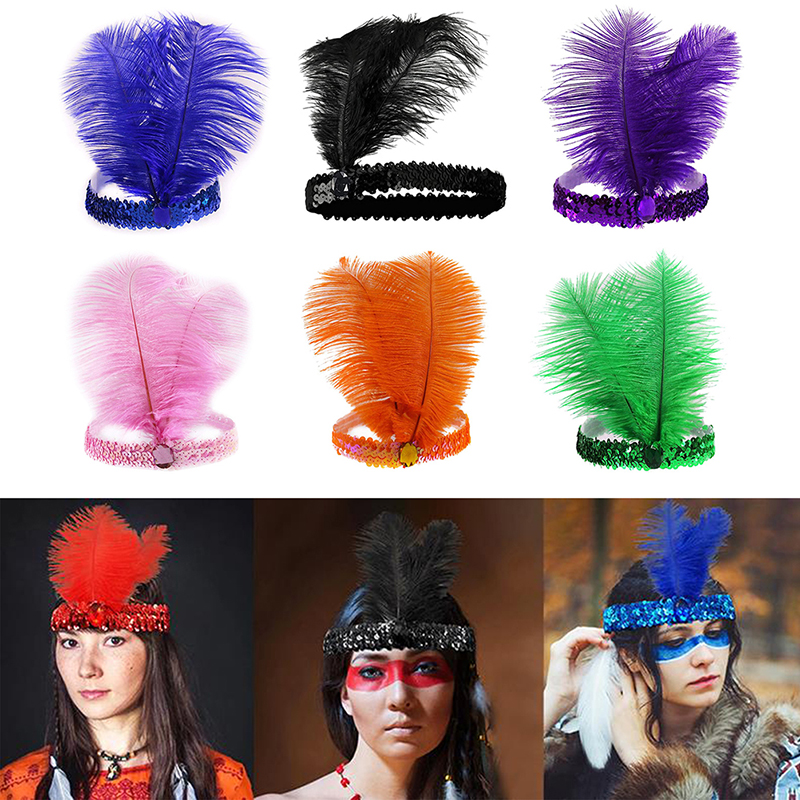 Sequins Feather Crystal Headba - Ethnic Fashion India recensie en prijs