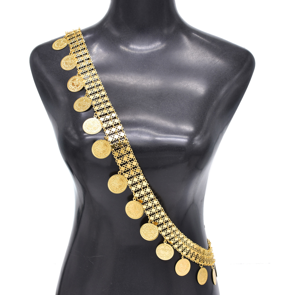 Gold Plated Simple Large Coins - Ethnic Fashion Co In recensie en prijs