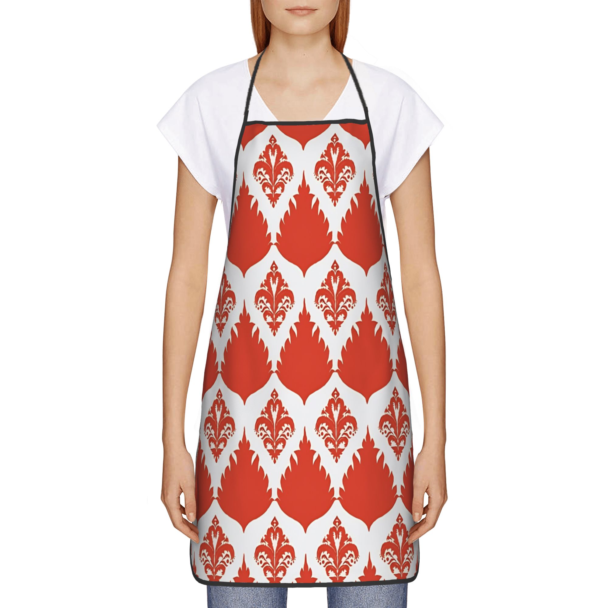 Ikat Moorish Coral Orange Apri - Ikat Woven Fabric recensie en prijs