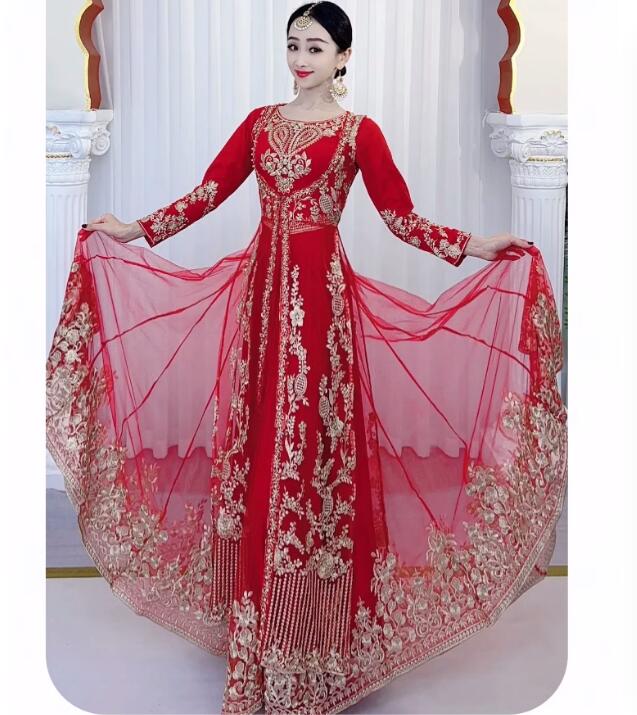 Red Indian Dance, Xinjiang Dan - Salwar Kameez Set recensie en prijs